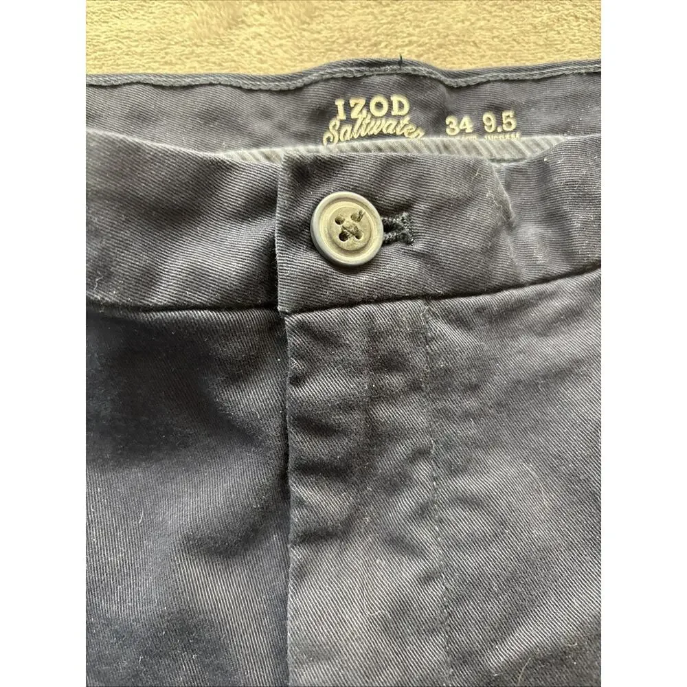 Izod Saltwater Shorts Stretch Men's 34 x 9.5 Beige